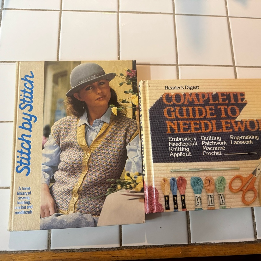 Stitch by Stitch and Complete Guide to Needlework Books in great condition